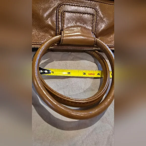 HOBO Brown Leather Shoulder Bag Shelia Medium - Picture 6 of 14